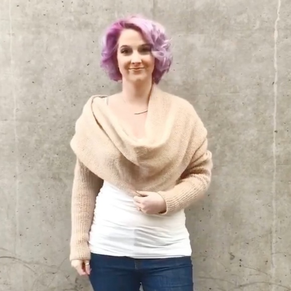 Bad Apple NYC Sweaters - IN STORAGE UNTIL SEPT 
Convertible sweater / scarf nwt